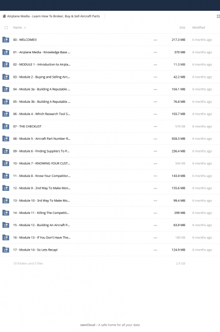 Buy & Sell Aircraft Parts digital download
