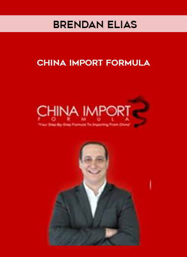 Brendan Elias – China Import Formula digital download