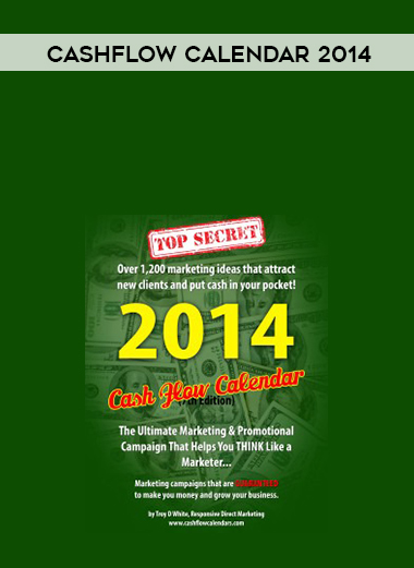 CashFlow Calendar 2014 digital download