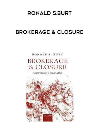 Ronald S.Burt - Brokerage & Closure digital download