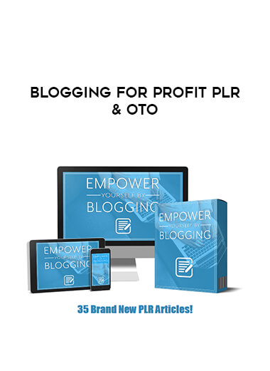 Blogging For Profit Plr & Oto digital download