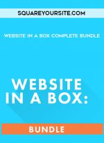 Squareyoursite.com - Website in a Box Complete Bundle digital download